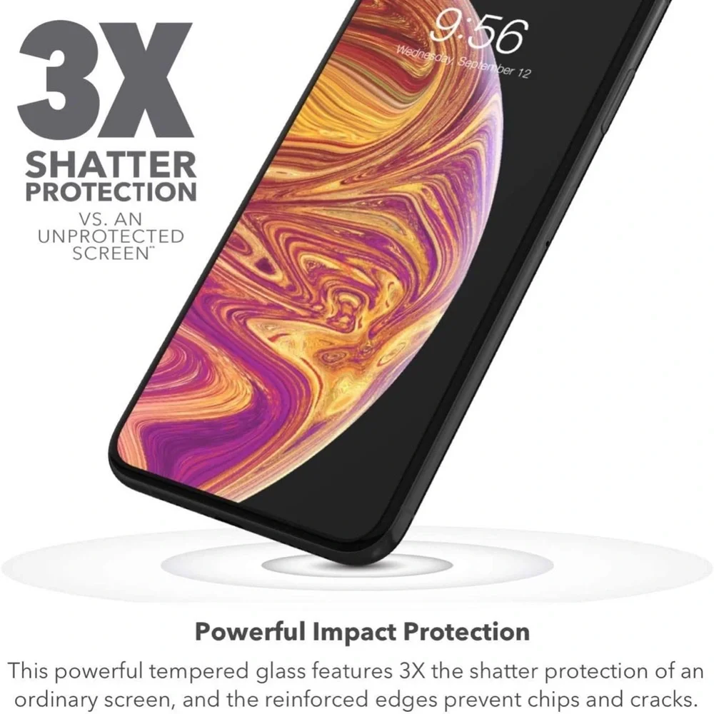 ZAGG InvisibleShield Glass+ Screen Protector for iPhone X/XS - Clear